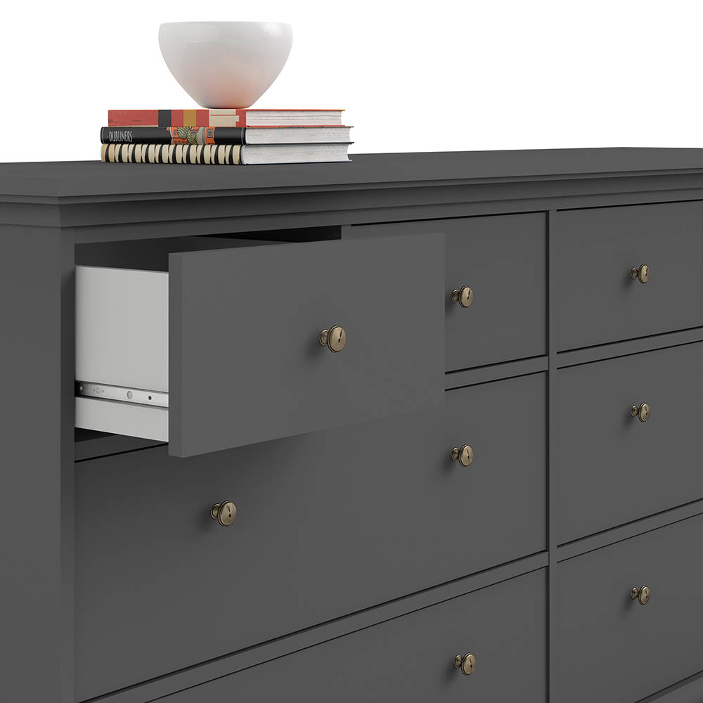 Paris matt grey bedroom cheap furniture